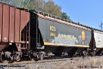 PRN2023030182_400 Kansas City Southern KCS 286842 Hopper Car 58 0" LO C114 3 Bay Covered Cylindrical 5188cf